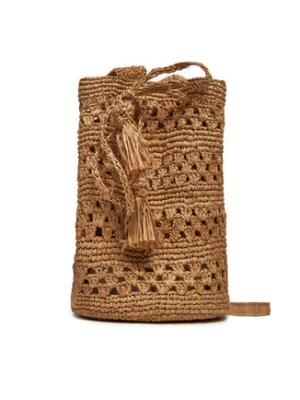 Manebi Torebka Handcrafted Raffia Beach Bucket Weaving V 2.2 AO Brązowy