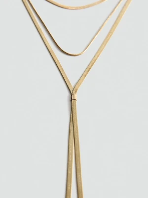 Długi naszyjnik mieszany złoty - Kobieta - Rozmiar uniwersalny - MANGO