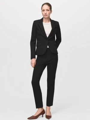 MANGO - Dopasowana marynarka garniturowa czarny - - Kobieta