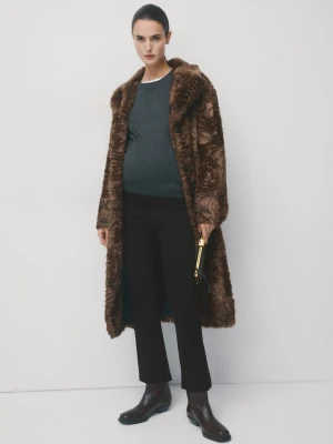 Dżinsy ciążowe flare crop black denim - Kobieta - - MANGO