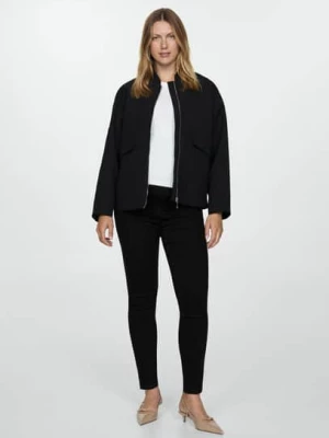 MANGO - Dżinsy ciążowe skinny black denim - - Kobieta