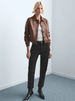 Dżinsy Mom2000 mom z wysokim stanem black denim - Kobieta - - MANGO