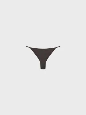 MANGO - Figi bikini antracytowy - - Kobieta