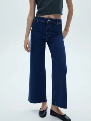 Mango Jeansy Catherin 77014025 Granatowy Wide Leg