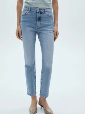 Mango Jeansy Claudia 77064069 Niebieski Skinny Fit