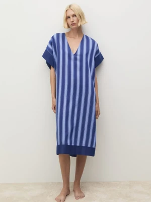 MANGO - KAFTAN niebieski - - Kobieta