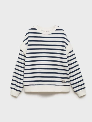MANGO KIDS - Bawełniana bluza w paski granatowy - lata - Dzieci