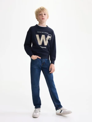 MANGO KIDS - Bawełniana bluza ze wzorem granatowy - lata - Dzieci