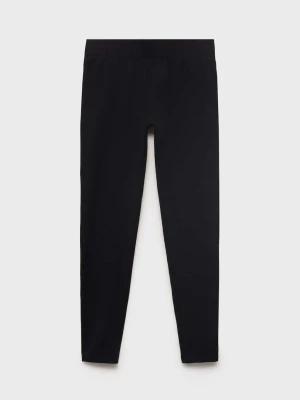 MANGO KIDS - Bawełniane legginsy basic różowy - - Dzieci