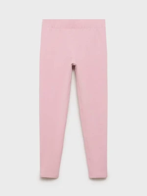 MANGO KIDS - Bawełniane legginsy basic różowy - - Dzieci