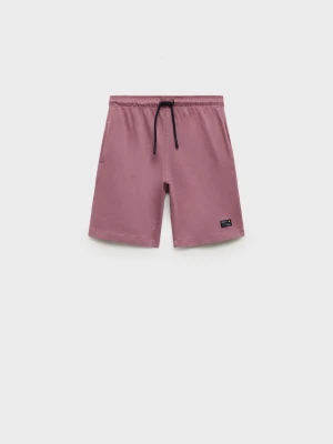 MANGO KIDS - Bermudy comfy-fit ze sznurkiem wiśniowy - lata - Dzieci