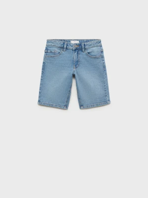 MANGO KIDS - Bermudy dżinsowe średni niebieski - - Dzieci