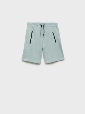 MANGO KIDS - Bermudy z kontrastowymi kieszeniami jasny / pastelowy szary - lata - Dzieci