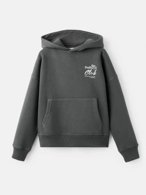 MANGO KIDS - Bawełniana bluza ze wzorem antracytowy - lata - Dzieci