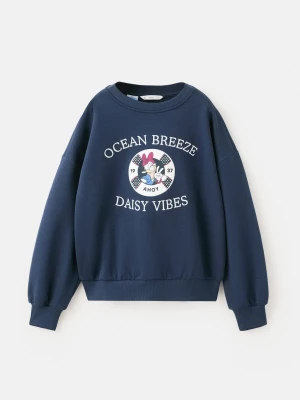 Bluza bawełniana z Daisy granatowy - Dzieci - lata - MANGO KIDS