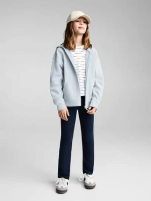 MANGO KIDS - Bluza z kapturem bez zapięcia błękitny - lata - Dzieci