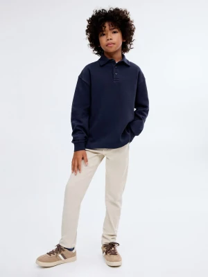MANGO KIDS - Bluza z kołnierzykiem polo granatowy - lata - Dzieci