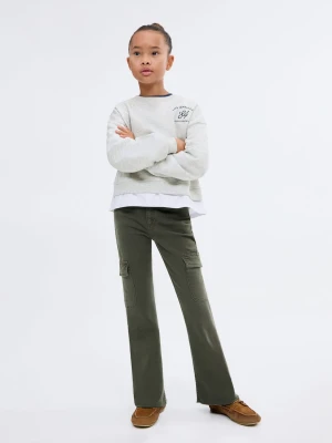 MANGO KIDS - Bluza z koszulowym dołem jasnoszary - lata - Dzieci