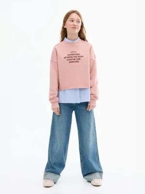MANGO KIDS - Bluza z nadrukiem różowy - lata - Dzieci