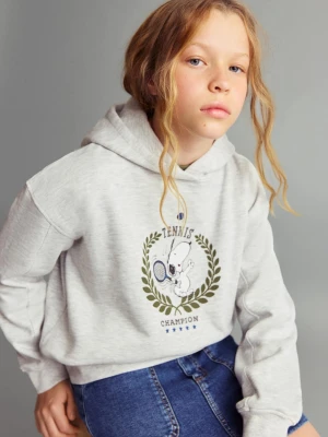 MANGO KIDS - Bluza z nadrukiem Snoopy jasnoszary - lata - Dzieci