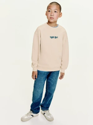 MANGO KIDS - Bluza z wypukłym napisem piaskowy - lata - Dzieci
