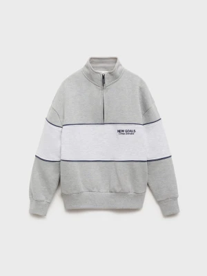 MANGO KIDS - Bluza ze stójką średni szary - lata - Dzieci