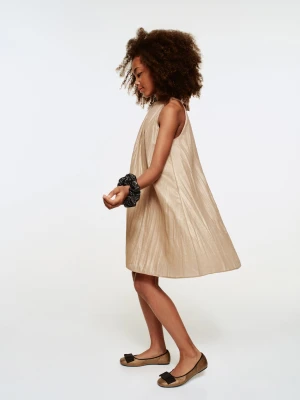 MANGO KIDS - Błyszcząca gumka do włosów ze zdobieniami czarny - Rozmiar uniwersalny - Dzieci