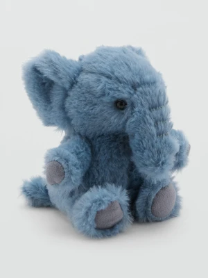 MANGO KIDS - Brelok słoń z futerka błękitny - Rozmiar uniwersalny - Dzieci