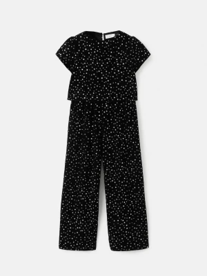 MANGO KIDS - Cekinowy kombinezon z długimi nogawkami czarny - lata - Dzieci