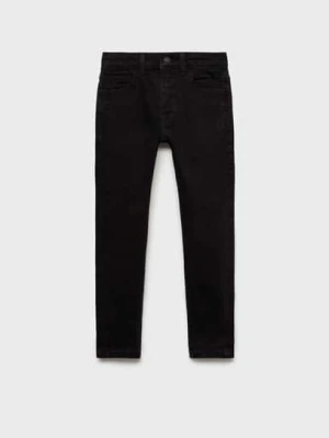 MANGO KIDS - DZINSY black denim - - Dzieci