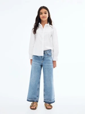 MANGO KIDS - Dżinsy culotte średni niebieski - - Dzieci