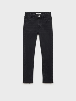 MANGO KIDS - Dżinsy skinny fit black denim - - Dzieci