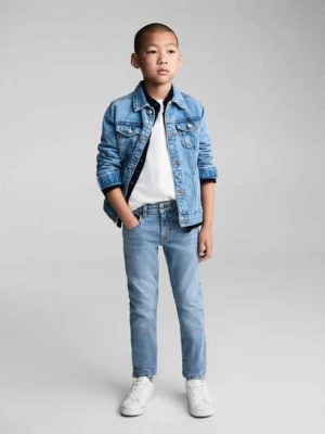 MANGO KIDS - Dżinsy skinny średni niebieski - - Dzieci