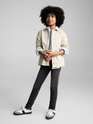 MANGO KIDS - Dżinsy skinny szary denim - - Dzieci