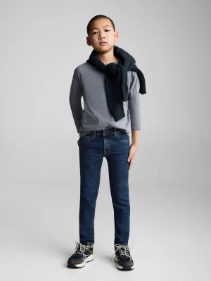 MANGO KIDS - Dżinsy slim fit ciemnoniebieski - - Dzieci