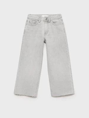 MANGO KIDS - DZINSY szary denim - - Dzieci