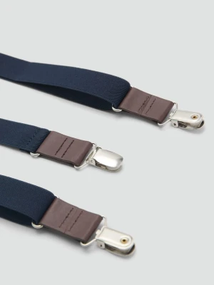 MANGO KIDS - Elastyczne, regulowane szelki ciemnogranatowy - Rozmiar uniwersalny - Dzieci