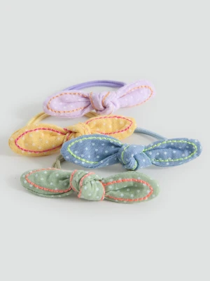 MANGO KIDS - Gumka z kokardą jasny/pastelowa purpura - Rozmiar uniwersalny - Dzieci