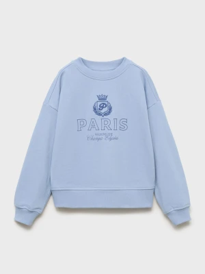 Zdjęcie produktu MANGO KIDS - Haftowana bluza z nadrukiem błękitny - lata - Dzieci