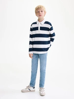 MANGO KIDS - Jeansy slim fit średni niebieski - - Dzieci