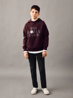 MANGO KIDS - Jeansy slim z średnim stanem black denim - - Dzieci