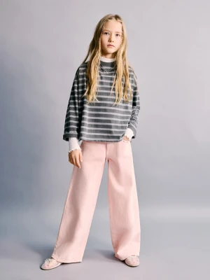 Jeansy z ćwiekami w kształcie gwiazdek różowy - Dzieci - - MANGO KIDS