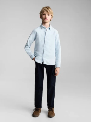 MANGO KIDS - Koszula dżinsowa slim fit jasnoniebieski - lata - Dzieci