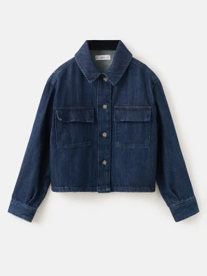 Koszula dżinsowa z kieszeniami ciemnoniebieski - Dzieci - - MANGO KIDS
