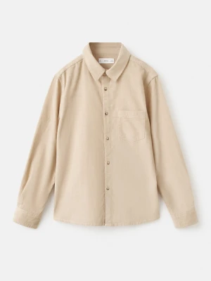 MANGO KIDS - Koszula sztruksowa regular fit granatowy - - Dzieci