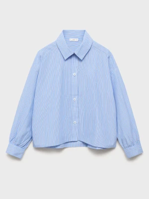 MANGO KIDS - Koszula w paski oversize niebieski - - Dzieci