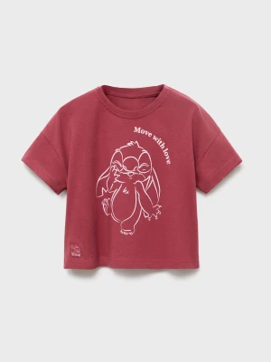 MANGO KIDS - Koszulka Lilo i Stitch kasztanowy - lata - Dzieci