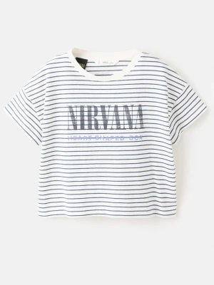 Koszulka Nirvana złamana biel - Dzieci - lata - MANGO KIDS