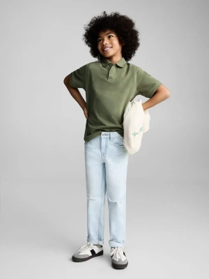 MANGO KIDS - Koszulka polo z krótkim rękawem ciemnozielony - lata - Dzieci