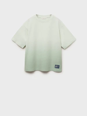 MANGO KIDS - Koszulka tie-dye pastelowa zieleń - lata - Dzieci